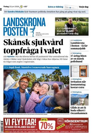 Förstasida Landskrona Posten
