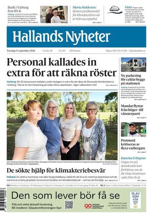 Förstasida Hallands Nyheter