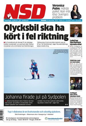 Förstasida Norrländska Socialdemokraten