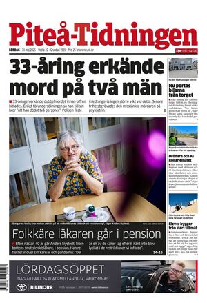 Förstasida Piteå-Tidningen