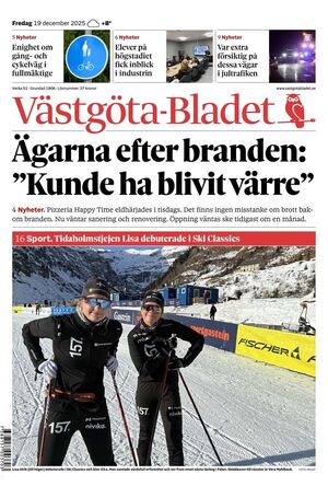 Förstasida Västgöta-Bladet