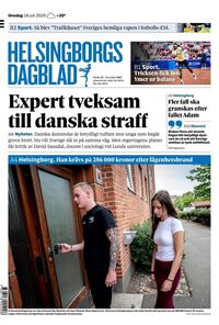 Förstasida Helsingborgs Dagblad