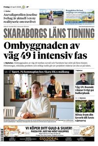 Förstasida Skaraborgs Läns Tidning