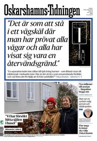 Förstasida Oskarshamns-Tidningen