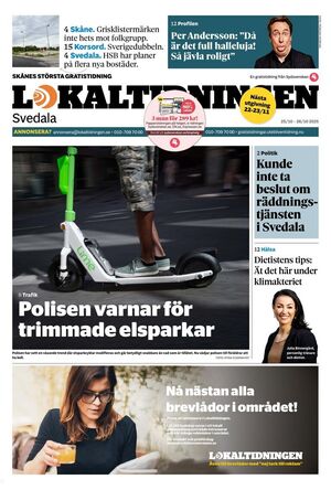Förstasida Lokaltidningen Svedala