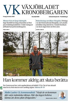 Förstasida Växjöbladet Kronobergaren