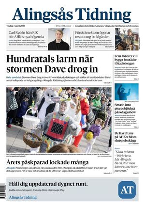 Förstasida Alingsås Tidning