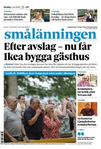 Förstasida Smålänningen