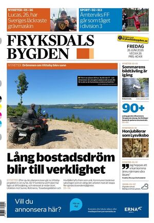 Förstasida Fryksdalsbygden