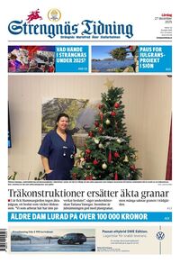 Förstasida Strengnäs Tidning
