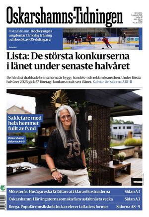 Förstasida Oskarshamns-Tidningen