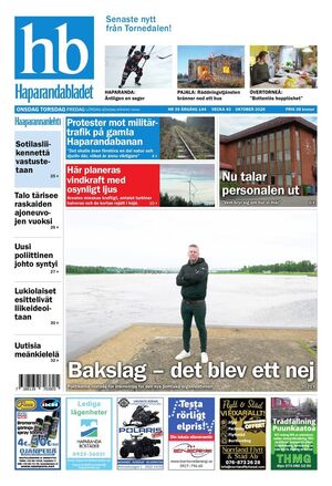 Förstasida Haparandabladet
