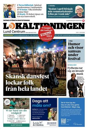 Förstasida Lokaltidningen Lund Centrum