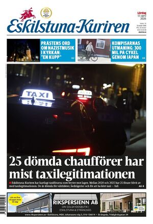 Förstasida Eskilstuna-Kuriren
