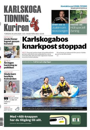 Förstasida Karlskoga Tidning-Kuriren