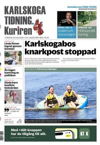 Förstasida Karlskoga Tidning-Kuriren