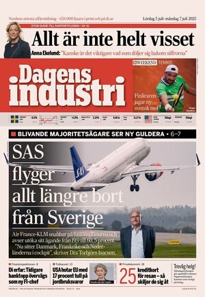 Förstasida Dagens industri