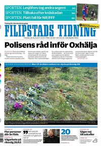 Förstasida Filipstads Tidning