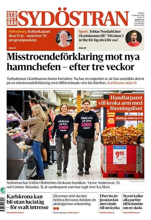 Förstasida Sydöstran