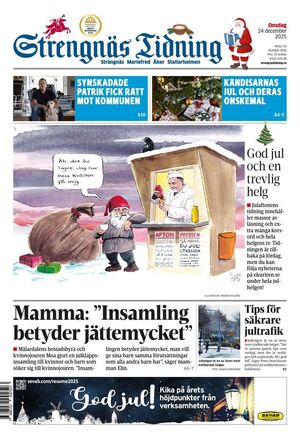 Förstasida Strengnäs Tidning