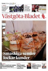 Förstasida Västgöta-Bladet
