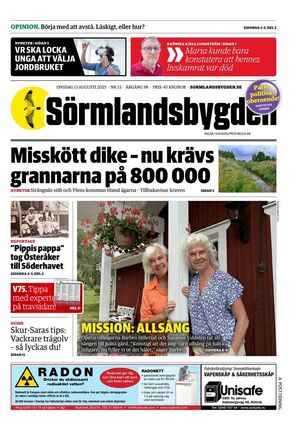 Förstasida Sörmlandsbygden
