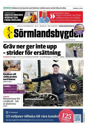 Förstasida Sörmlandsbygden