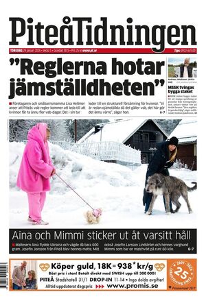 Förstasida Piteå-Tidningen