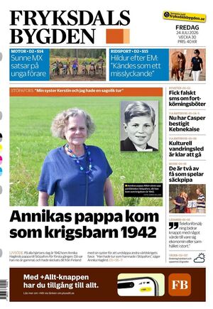 Förstasida Fryksdalsbygden