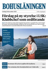 Förstasida Bohusläningen