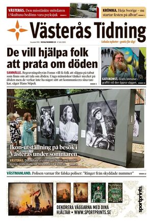 Förstasida Västerås Tidning