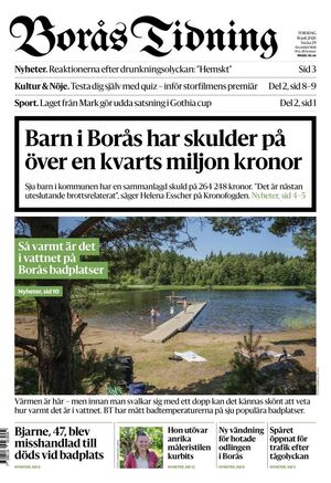 Förstasida Borås Tidning