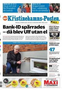 Förstasida Nya Kristinehamns-Posten