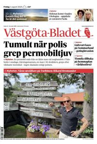 Förstasida Västgöta-Bladet