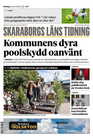 Förstasida Skaraborgs Läns Tidning