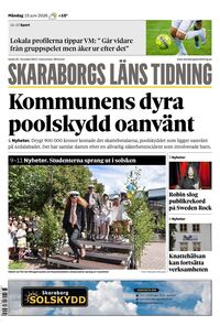 Förstasida Skaraborgs Läns Tidning