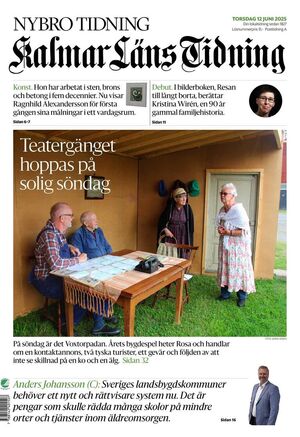 Förstasida Kalmar Läns Tidning