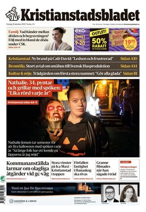 Förstasida Kristianstadsbladet