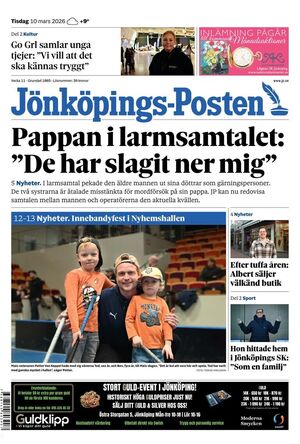 Förstasida Jönköpings-Posten
