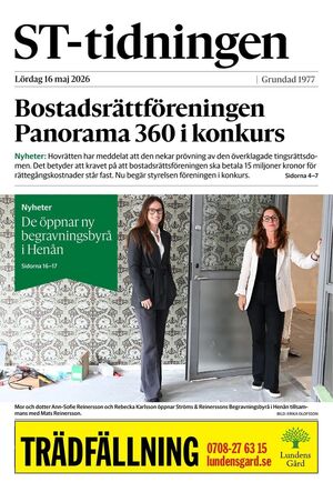 Förstasida ST-tidningen