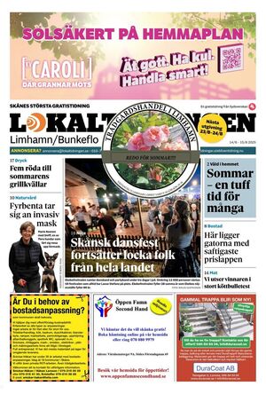 Förstasida Lokaltidningen Limhamn/Bunkeflo
