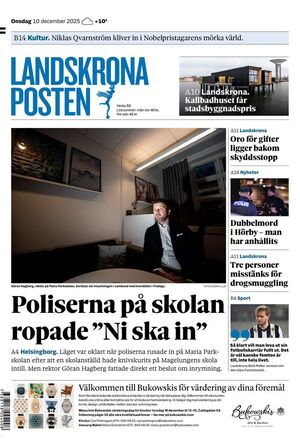 Förstasida Landskrona Posten