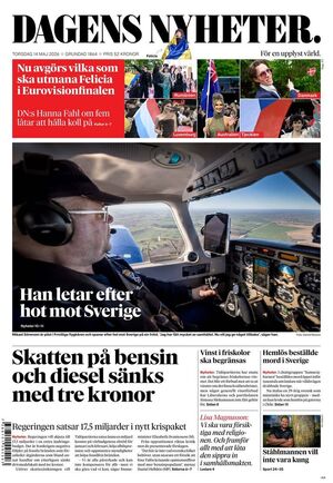 Förstasida Dagens Nyheter