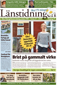 Förstasida Länstidningen Östergötland