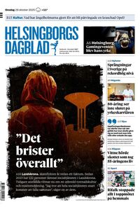Förstasida Helsingborgs Dagblad