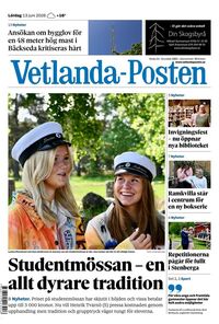 Förstasida Vetlanda-Posten