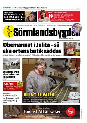 Förstasida Sörmlandsbygden