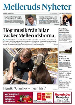 Förstasida Melleruds Nyheter