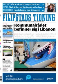 Förstasida Filipstads Tidning