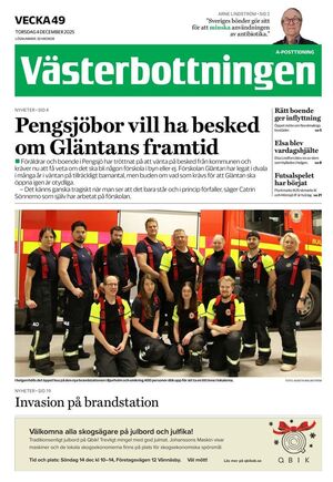 Förstasida Västerbottningen